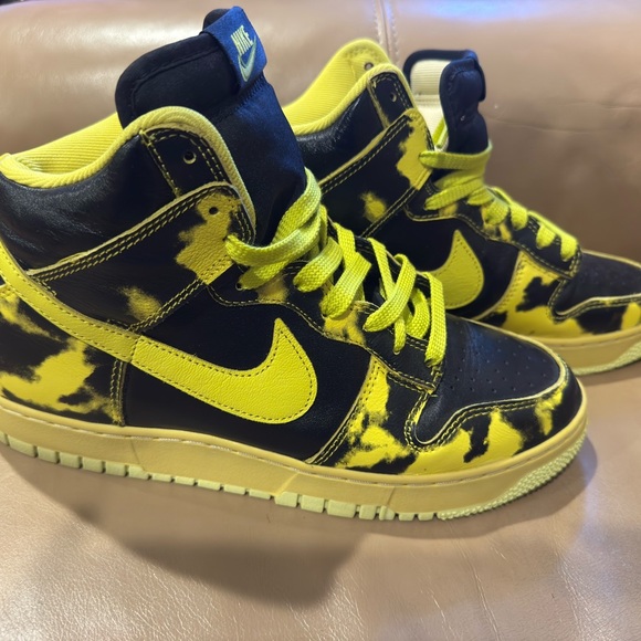 Nike Dunk High 1985 SP Yellow Acid Wash Men’s Size 10 - Picture 5 of 6
